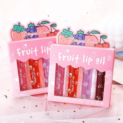 Dragon Ranee Fruit Lip Oil Set 4 Pcs